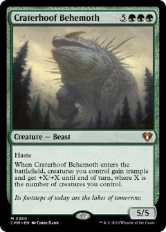 Craterhoof Behemoth Commander Masters